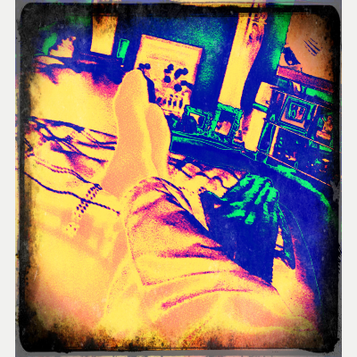 Feet up watching the telly II