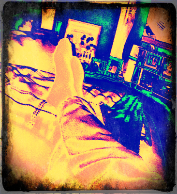 Feet up watching the telly II