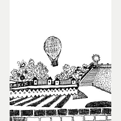 Balloon and Gardens