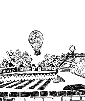 Balloon and Gardens