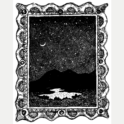 Moon over the water